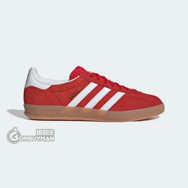 Adidas #JI2063 GAZELLE INDOOR 運動鞋 紅色 男女同款(UK 9)