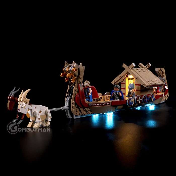 Briksmax Lego 76208 The Goat Boat 山羊船 (Thor: Love and Thunder 雷神奇俠4，Marvel  漫威) 專用燈光組件 (不包含LEGO)