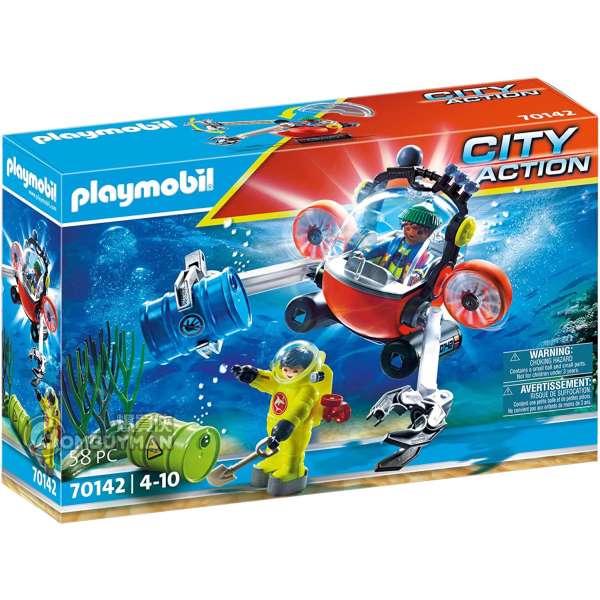 Playmobil 70142 Environmental Expedition with Dive Boat (City Action)