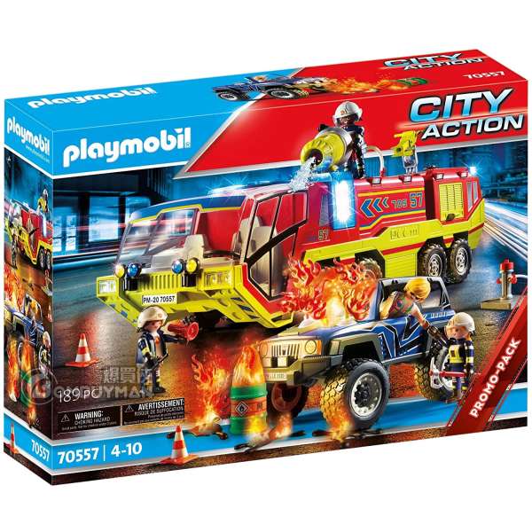 playmobil city action fire truck