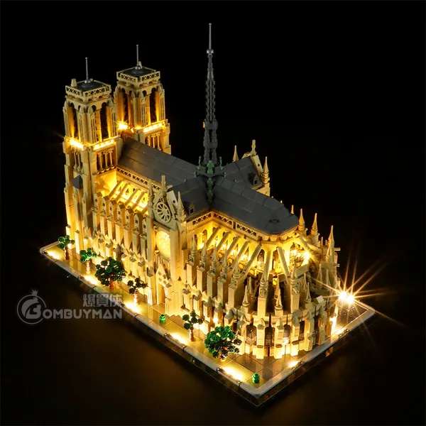 Lightailing LEGO 21061 Notre-Dame de Paris 專用燈光組件 (不包含LEGO)