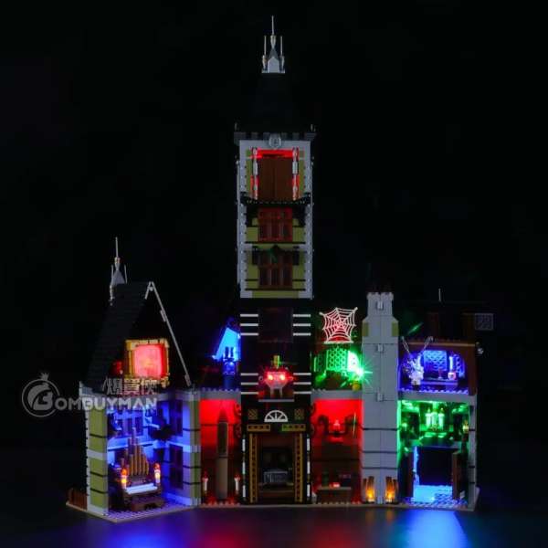 Briksmax 10273 Fairground Collection Haunted House 遊樂場鬼屋專用燈光組件 (不包含LEGO)