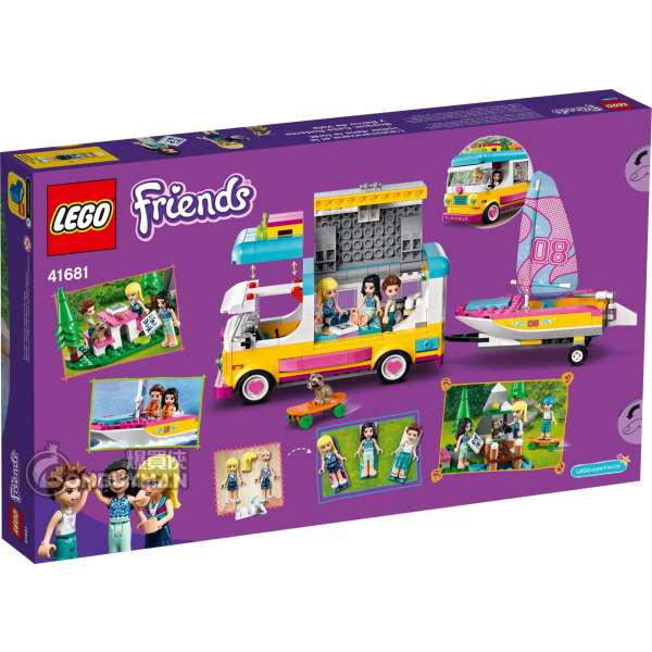 Buy LEGO 41681 Forest Camper Van and Sailboat Friends BOMBUYMAN